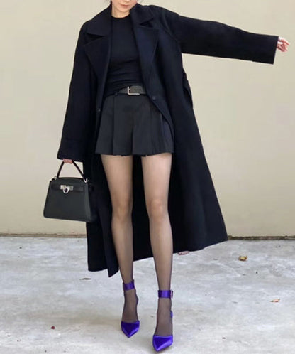 Splicing High Heel Sandals Purple Buckle Strap