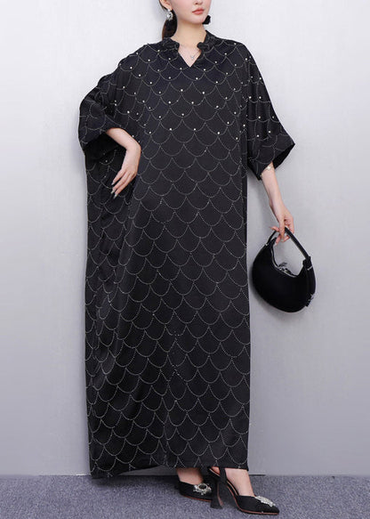Street Style Pink Gown Zircon Batwing Sleeve