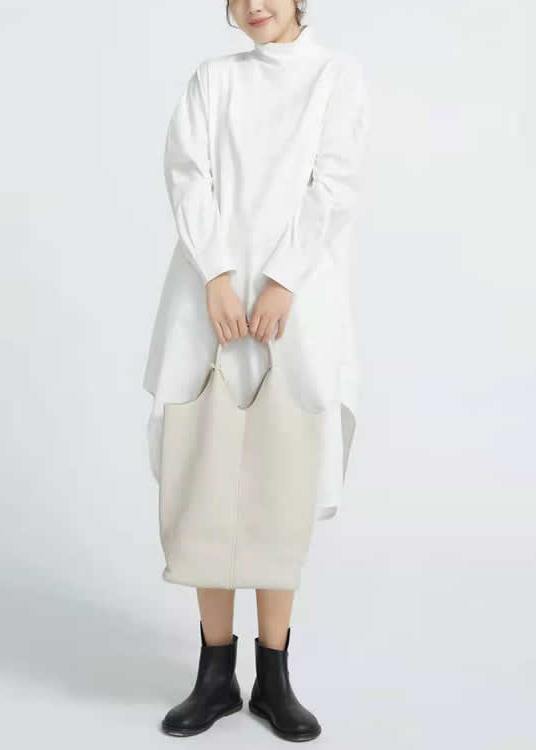 Whiet Cotton Outfit Patchwork Maxi Spring Dresses