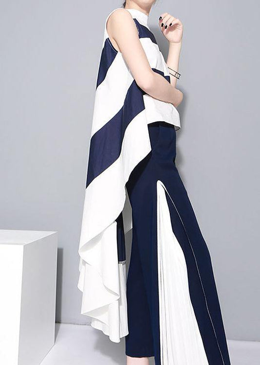 White Patchwork Bluelow High Design Blouses