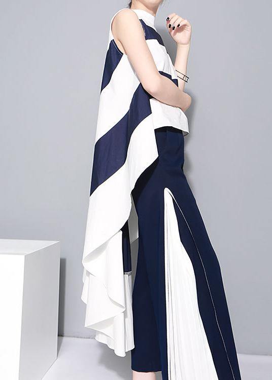 White Patchwork Bluelow High Design Blouses