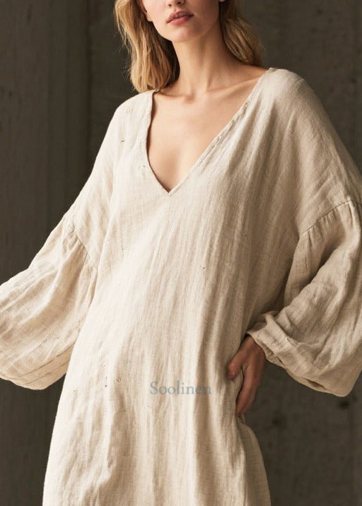 White V Neck Patchwork Faux Fur Maxi Dresses Fall
