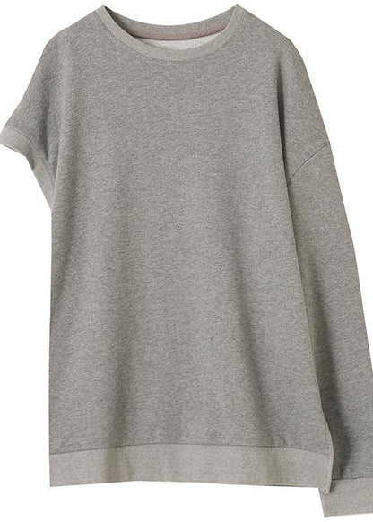 Black Clothes for O Neck Asymmetric Top