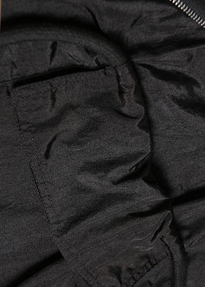 Black Cotton Wardrobes Zippered Long Fall Dress