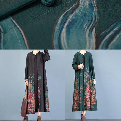 Coat Fall Coats Black Prints Trench Coats