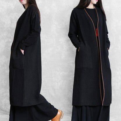 Chocolate Coat Long Coat Pockets
