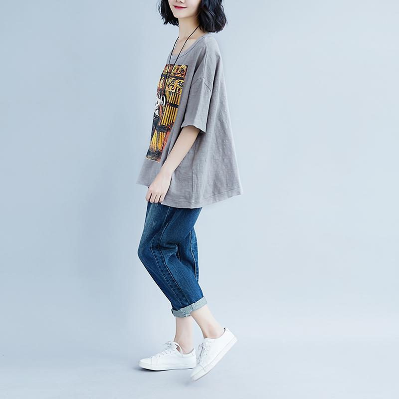 Cotton Tops Short Sleeve Summer Cotton Tops