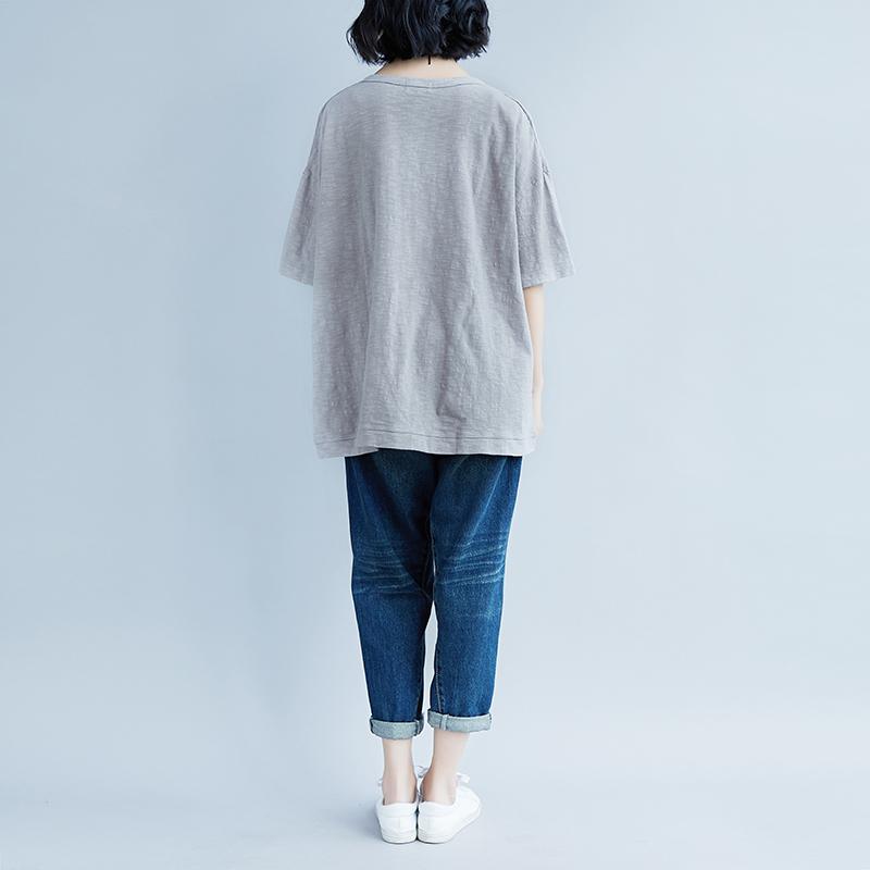 Cotton Tops Short Sleeve Summer Cotton Tops