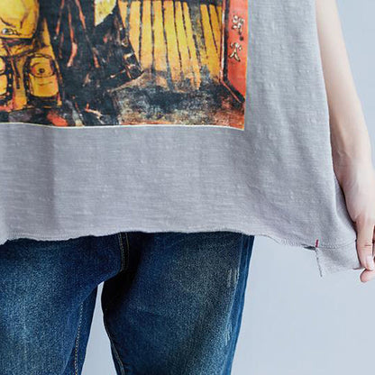 Cotton Tops Short Sleeve Summer Cotton Tops