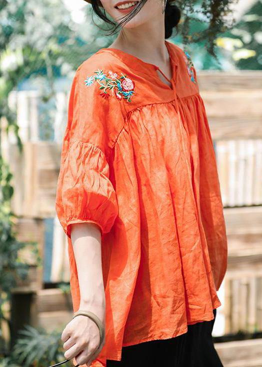 Linen Shirts Tunic Top