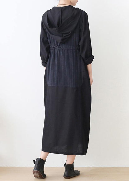 Navy Clothes Outfits Hooded Striped Jackets
