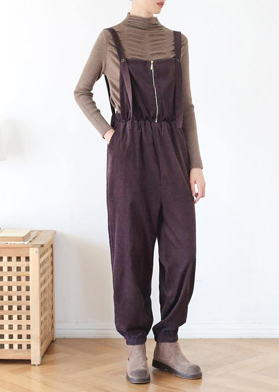 Spring Pants Oversize Chocolate Work Outfits Jumpsuit Pants