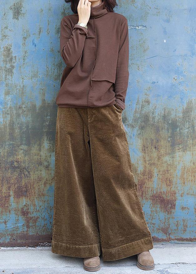 Thick Pants Khaki Work Outfits Wild Leg Pants