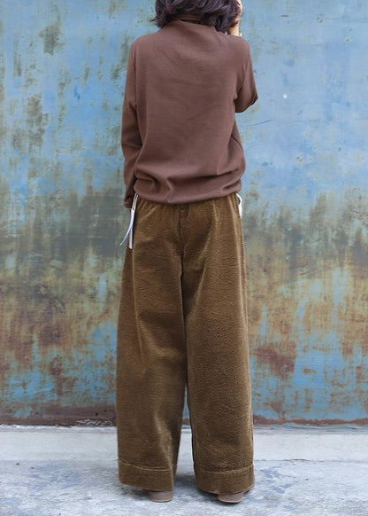 Thick Pants Khaki Work Outfits Wild Leg Pants