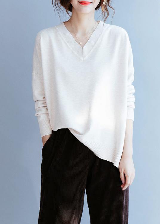 V Neck Side Open Fall Tunic Top Fabrics Nude Shirts