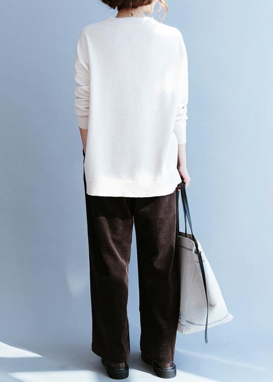V Neck Side Open Fall Tunic Top Fabrics Nude Shirts