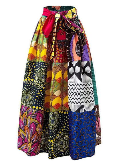 Style Print Cotton Straight Skirt Spring