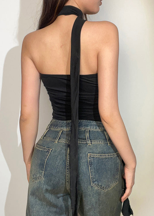 European and American Red Ruffle Camisole Short Summer