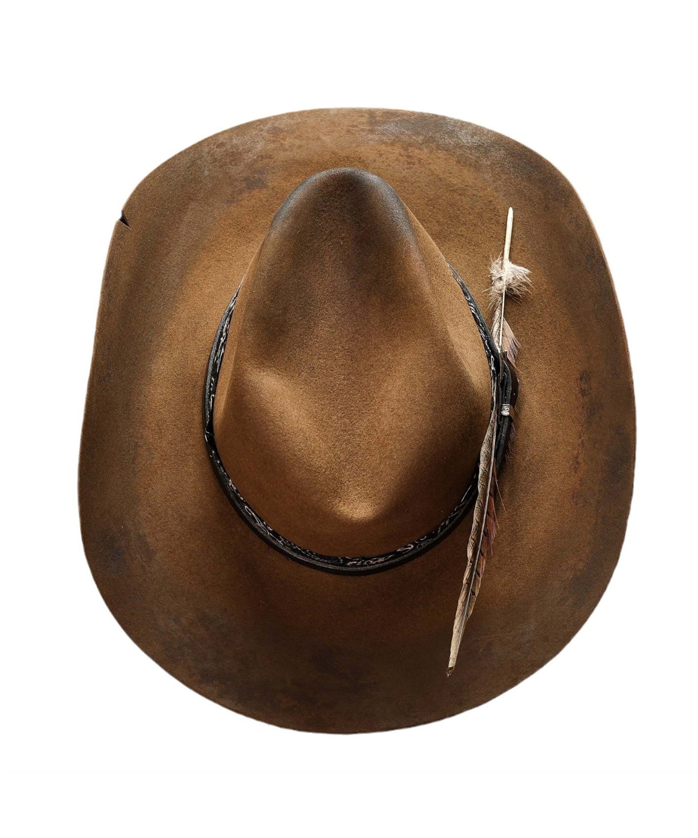 European and American Style Chocolate Wool Cowboy Hat