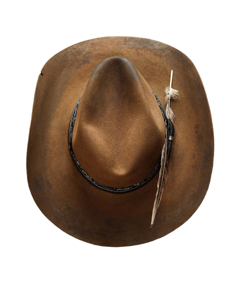 European and American Style Chocolate Wool Cowboy Hat