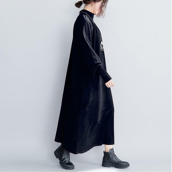High Neck Knitted Maxi Dresses Clothes