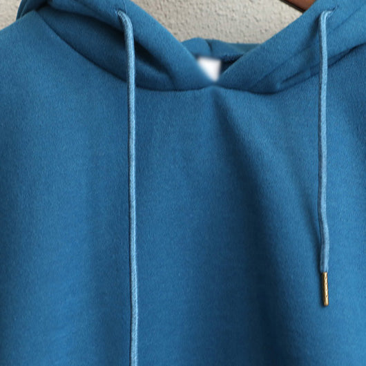 Hoodie Pure Color Brushed Fleece for