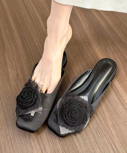 Light Purple Splicing Slide Sandals