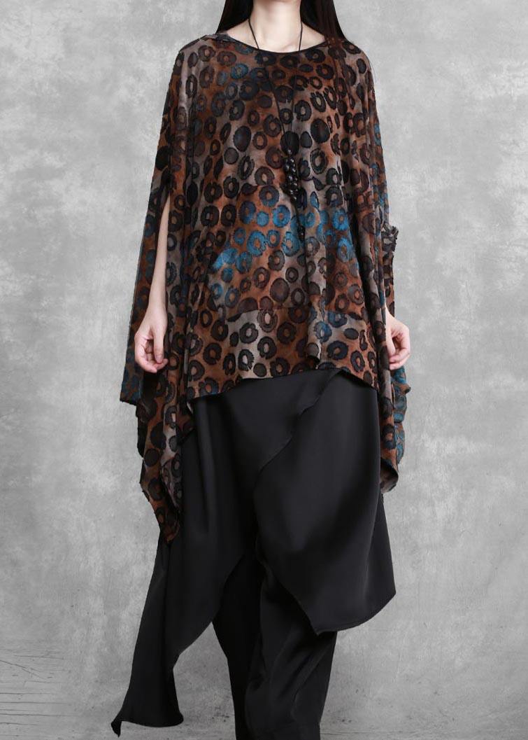 Suit Bat Sleeve Irregular Top Personality Wide Leg Pants Spring