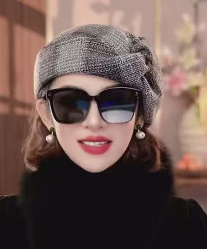 Versatile Coffee Warm Wool Blend Beret Hat