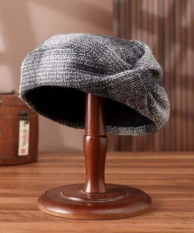 Versatile Coffee Warm Wool Blend Beret Hat
