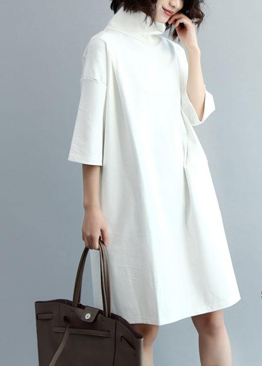 High Waist Sweater Weather Design White Thick Ugly Knit Top Fall