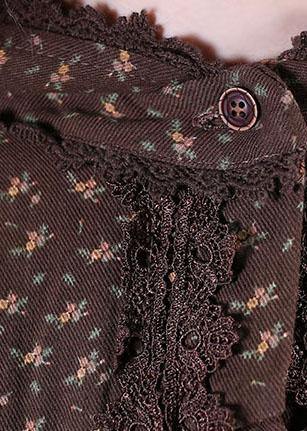 Coats Fall Black Print Hooded Coats