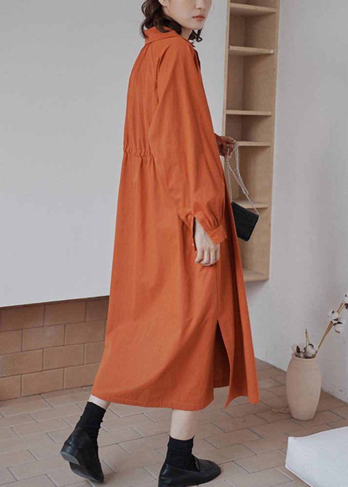 Tie Waist Orange Sweaters Fall Fall Knitted Pullover
