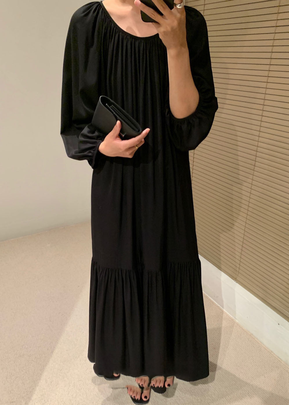 Fine Khaki Patchwork Wrinkled Cotton Dresses Spring