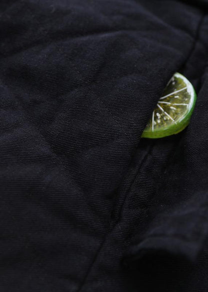 Fine Loose Fitting Snow Jackets Short Outwear Black Hooded Winter Coats