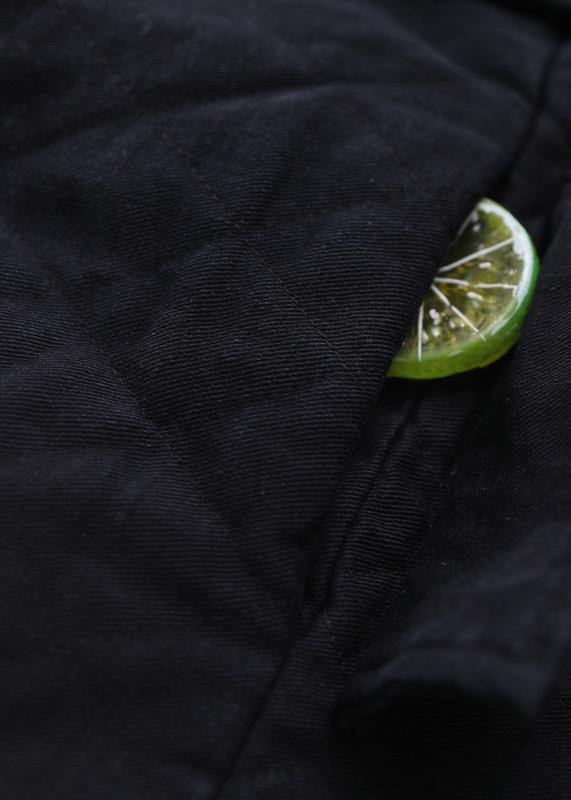 Fine Loose Fitting Snow Jackets Short Outwear Black Hooded Winter Coats