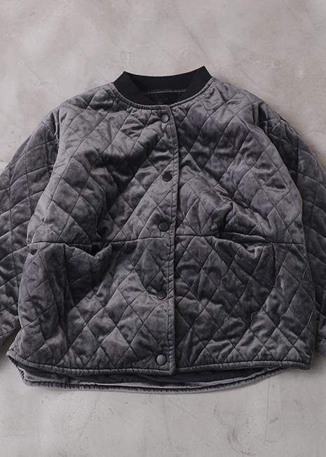 Fine Gray Winter Outwear Clothing Jackets & Coats O Neck Thick Outwear