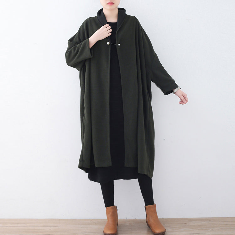 Fine Green Wool Coats Loose Fitting Winter Coat Winter Coat