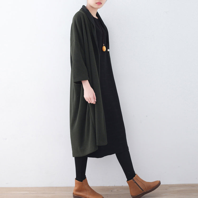 Fine Green Wool Coats Loose Fitting Winter Coat Winter Coat