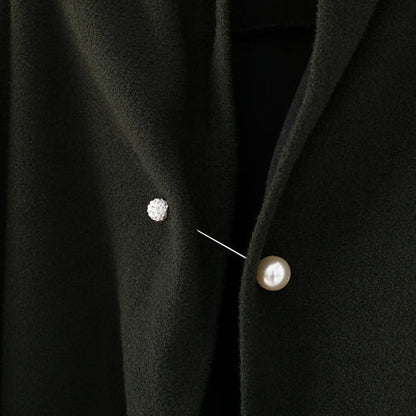 Fine Green Wool Coats Loose Fitting Winter Coat Winter Coat