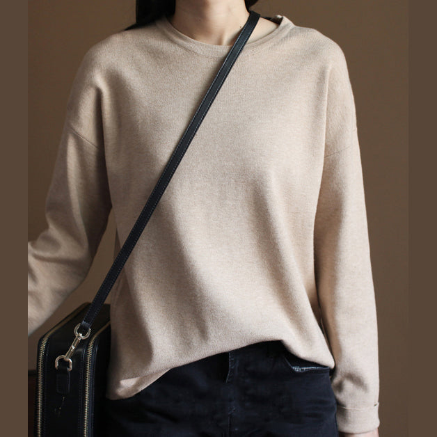 Fine Nude Knit Sweaters Casualsweaters New Knit Top Rabbit Fur