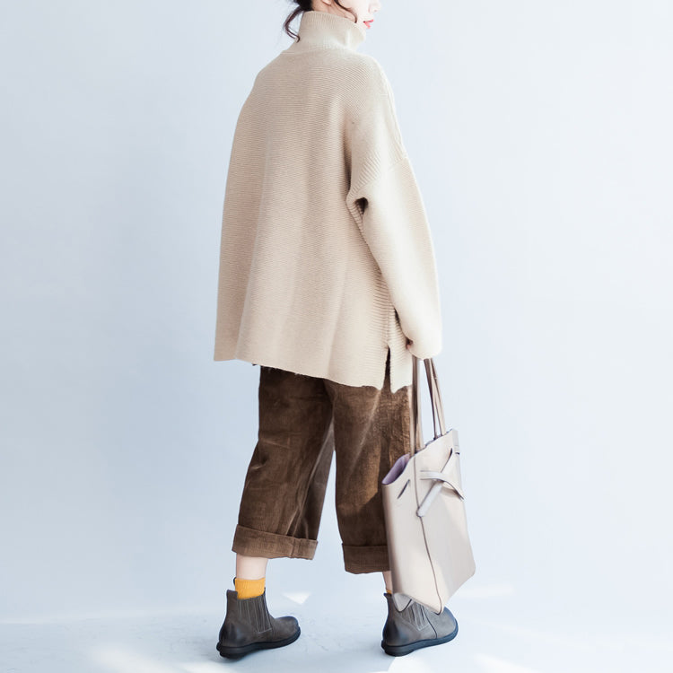 Fine Nude Warm Sweaters Oversized Woman Knit Tops Bust 180cm