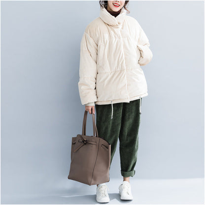Fine Nude Winter Parkas Clothing Stand Collar Snow Jackets Warm Thick Winter Coats