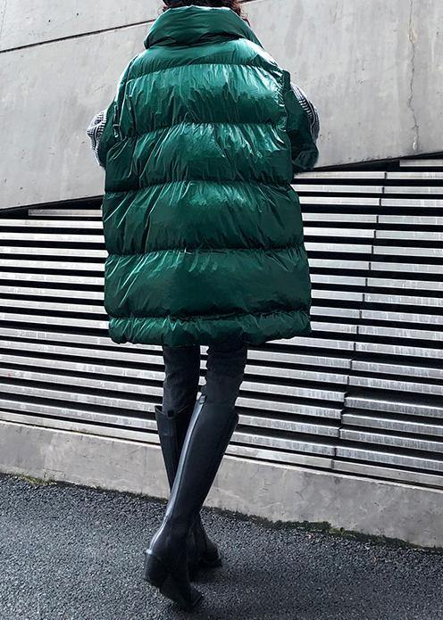 Fine Oversize Jackets & Coats Winter Coats Green Thick High Neck Parkas for