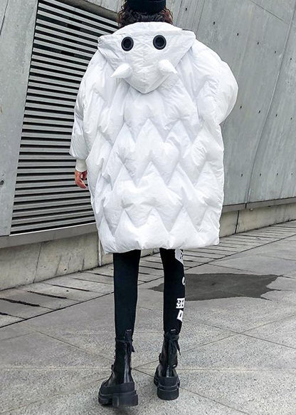 Fine Oversized Winter Coats Hooded Zippered Parkas for