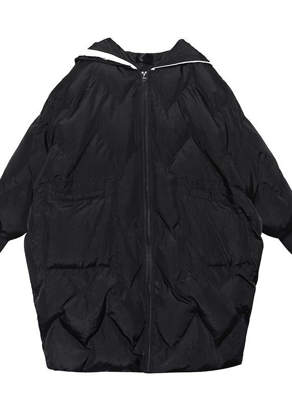 Fine Oversized Winter Coats Hooded Zippered Parkas for