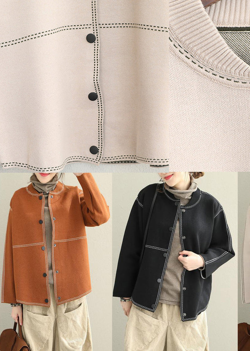 Fine Loose Button Down Sweater Coat Tops