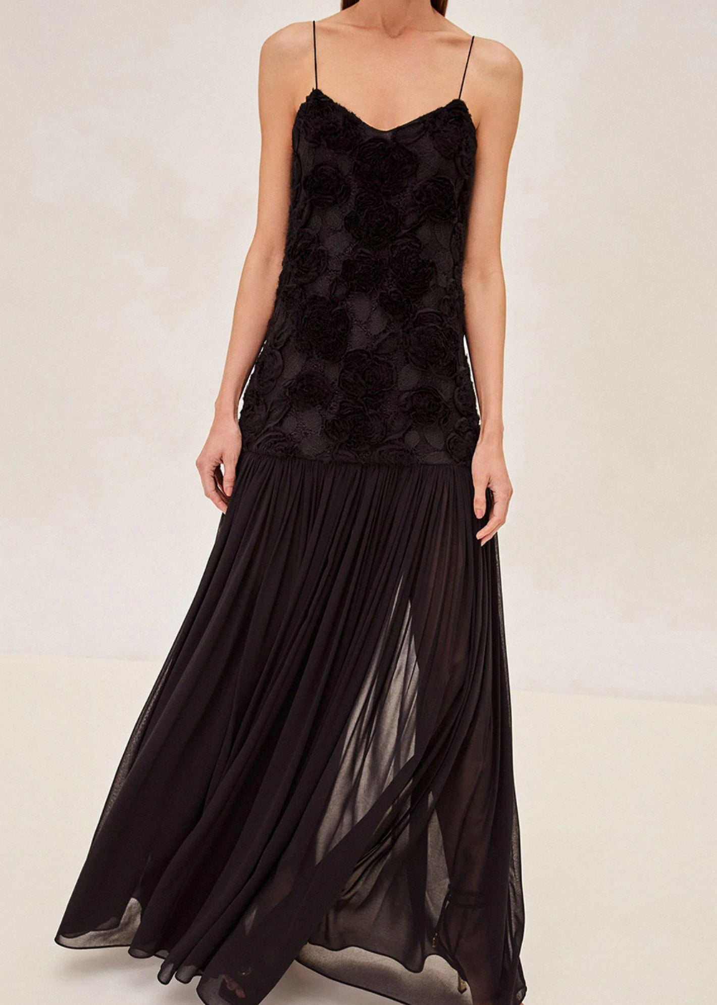 White Zippered Wrinkled Chiffon Spaghetti Strap Dress Sleeveless