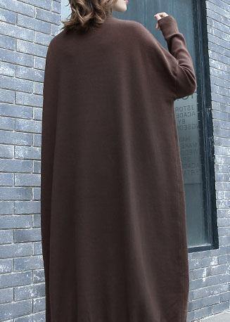 For Work Chocolate Sweater Dress Outfit Two Ways to Wear Funny Fall Knit Top