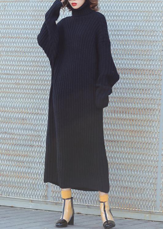 For Work High Neck Sweater Fall Dresses Quotes Black Tunic Knitwear